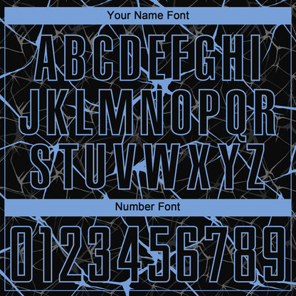 Custom Black Light Blue Sublimation Soccer Uniform Jersey - Sky-Custom