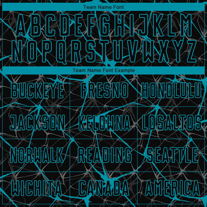 Custom Black Teal Sublimation Soccer Uniform Jersey - Sky-Custom