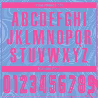 Custom Light Blue Pink Sublimation Soccer Uniform Jersey - Sky-Custom