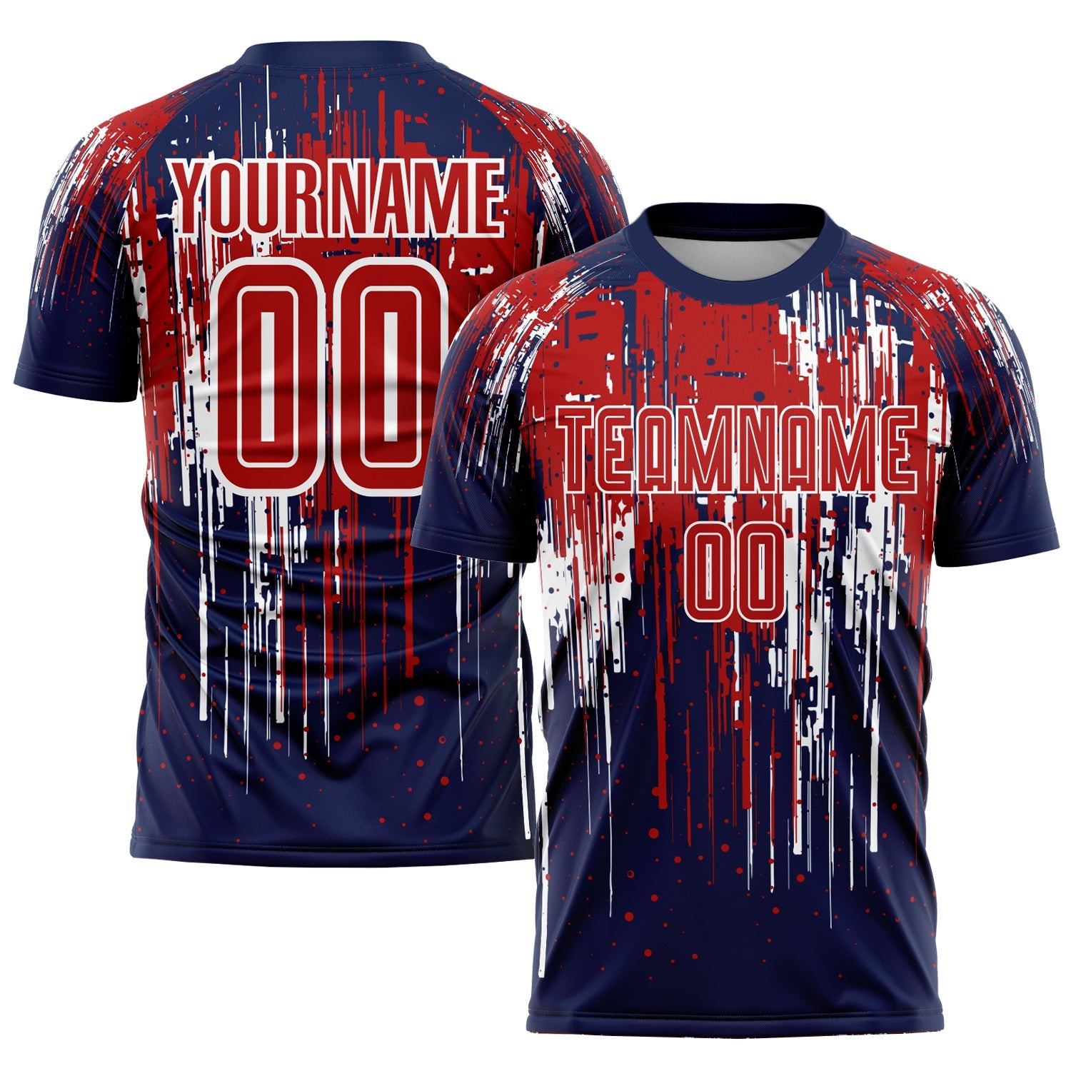 Custom Red Royal-White Sublimation Soccer Uniform Jersey - Sky-Custom