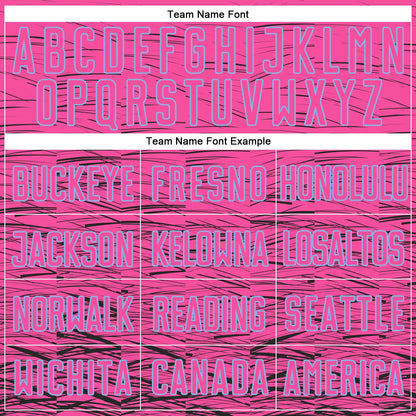 Custom Pink Black-Light Blue Sublimation Soccer Uniform Jersey - Sky-Custom