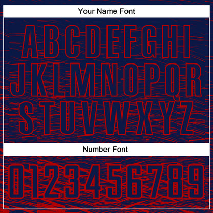 Custom Navy Red Sublimation Soccer Uniform Jersey - Sky-Custom
