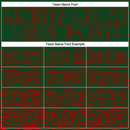 Custom Green Red Sublimation Soccer Uniform Jersey - Sky-Custom