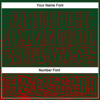 Custom Green Red Sublimation Soccer Uniform Jersey - Sky-Custom