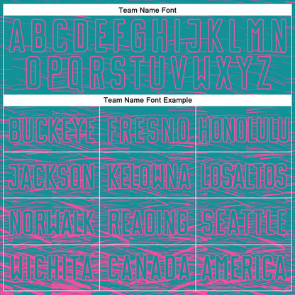 Custom Teal Pink Sublimation Soccer Uniform Jersey - Sky-Custom