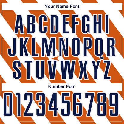 Custom Bay Orange Navy-White Vintage American Flag Sublimation Soccer Uniform Jersey - Sky-Custom