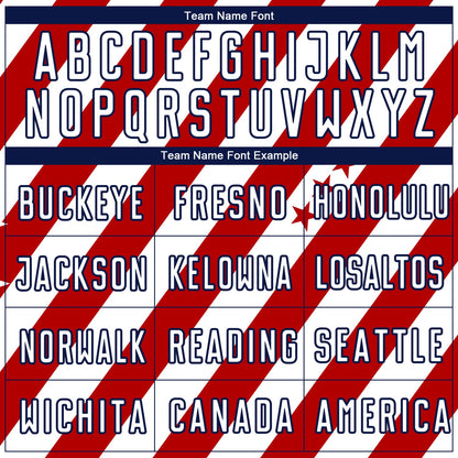 Custom Red White-Navy Vintage American Flag Sublimation Soccer Uniform Jersey - Sky-Custom