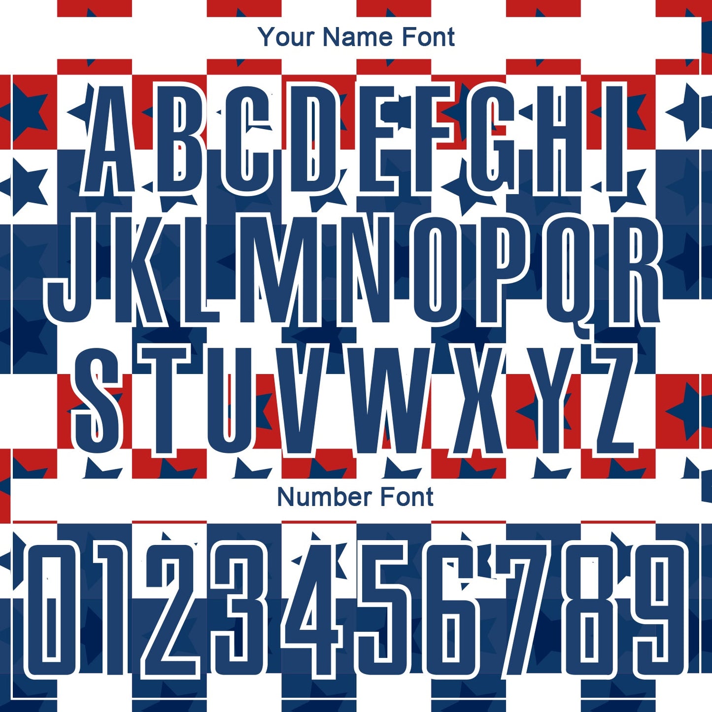 Custom Royal Red-White Stars And Squares Sublimation Soccer Uniform Jersey - Sky-Custom