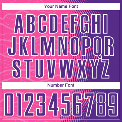 Custom Pink Purple-White Gradient Arrow Sublimation Soccer Uniform Jersey - Sky-Custom