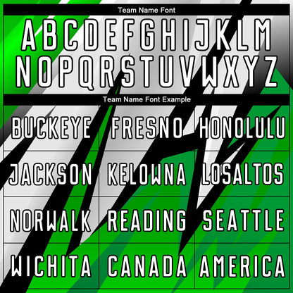 Custom Black White-Aurora Green Sublimation Soccer Uniform Jersey - Sky-Custom