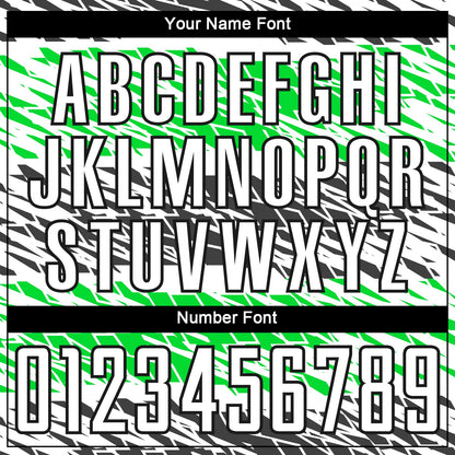Custom Black White-Neon Green Sublimation Soccer Uniform Jersey - Sky-Custom