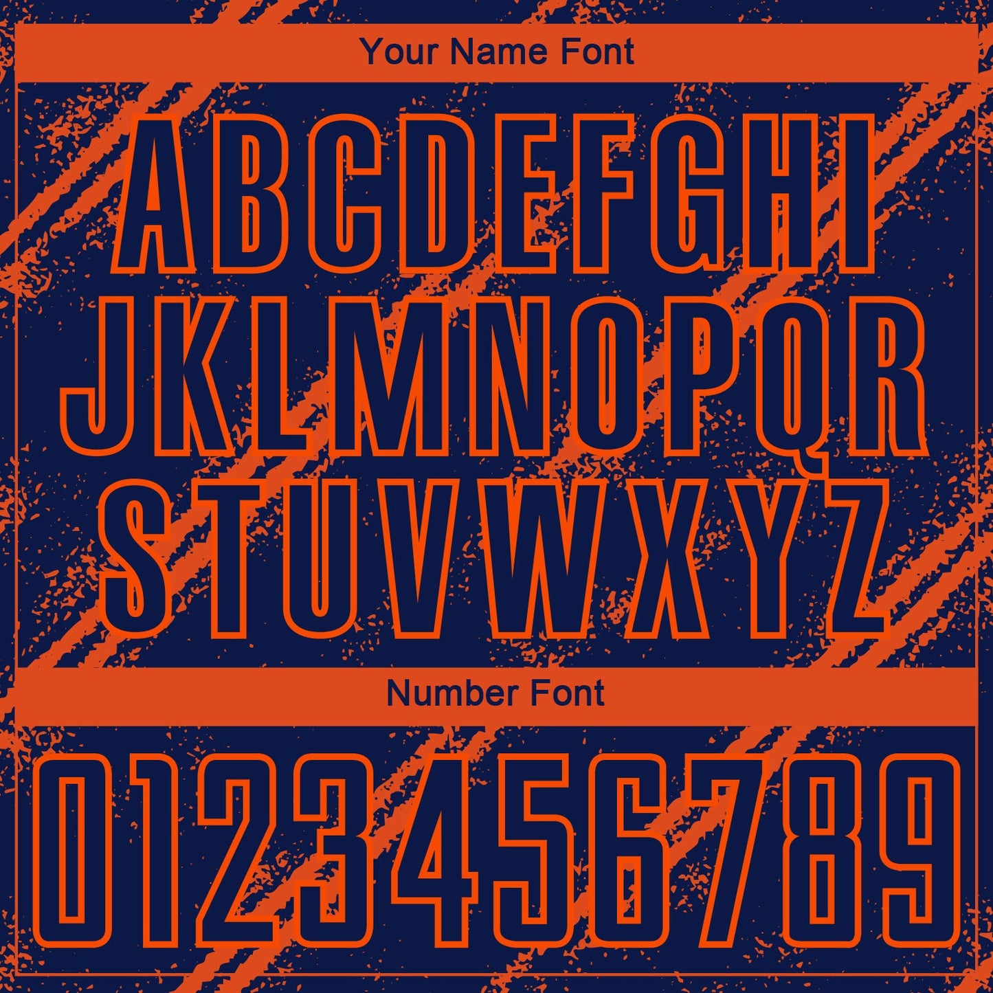 Custom Navy Orange Sublimation Soccer Uniform Jersey - Sky-Custom