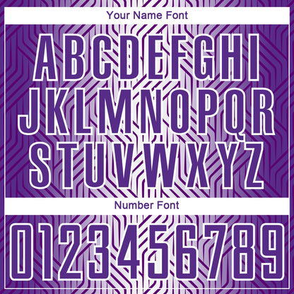 Custom Purple White Lines Sublimation Soccer Uniform Jersey - Sky-Custom
