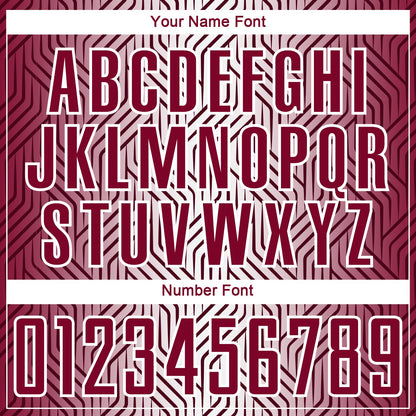 Custom Maroon White Lines Sublimation Soccer Uniform Jersey - Sky-Custom