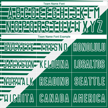 Custom Kelly Green White Stripes Sublimation Soccer Uniform Jersey - Sky-Custom