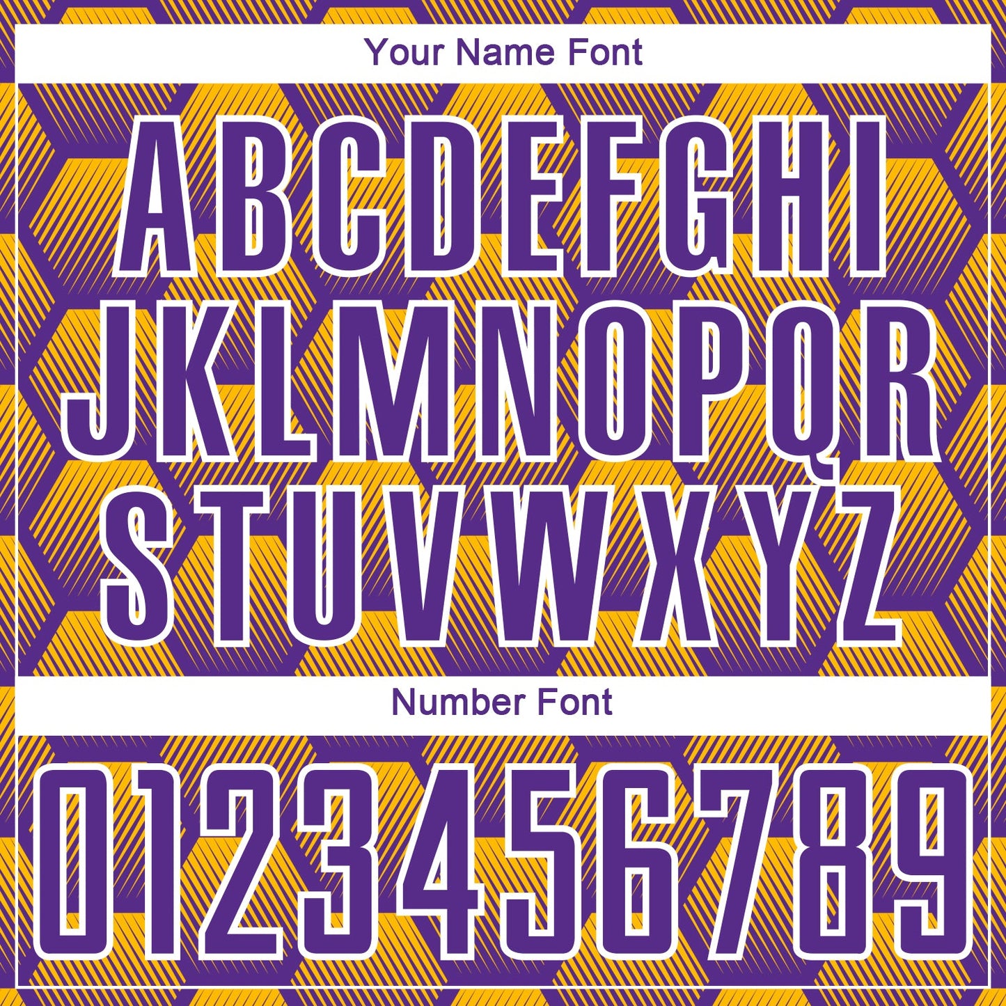 Custom Purple Gold-White Hexagons Pattern Sublimation Soccer Uniform Jersey - Sky-Custom