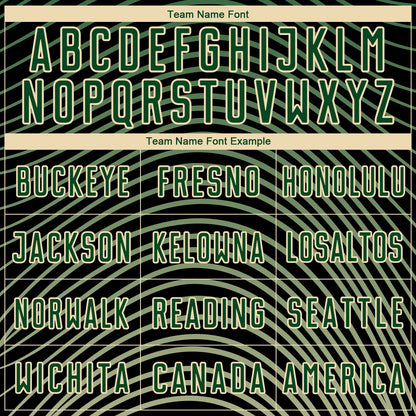 Custom Green Cream-Black Gradient Geometric Lines Sublimation Soccer Uniform Jersey - Sky-Custom