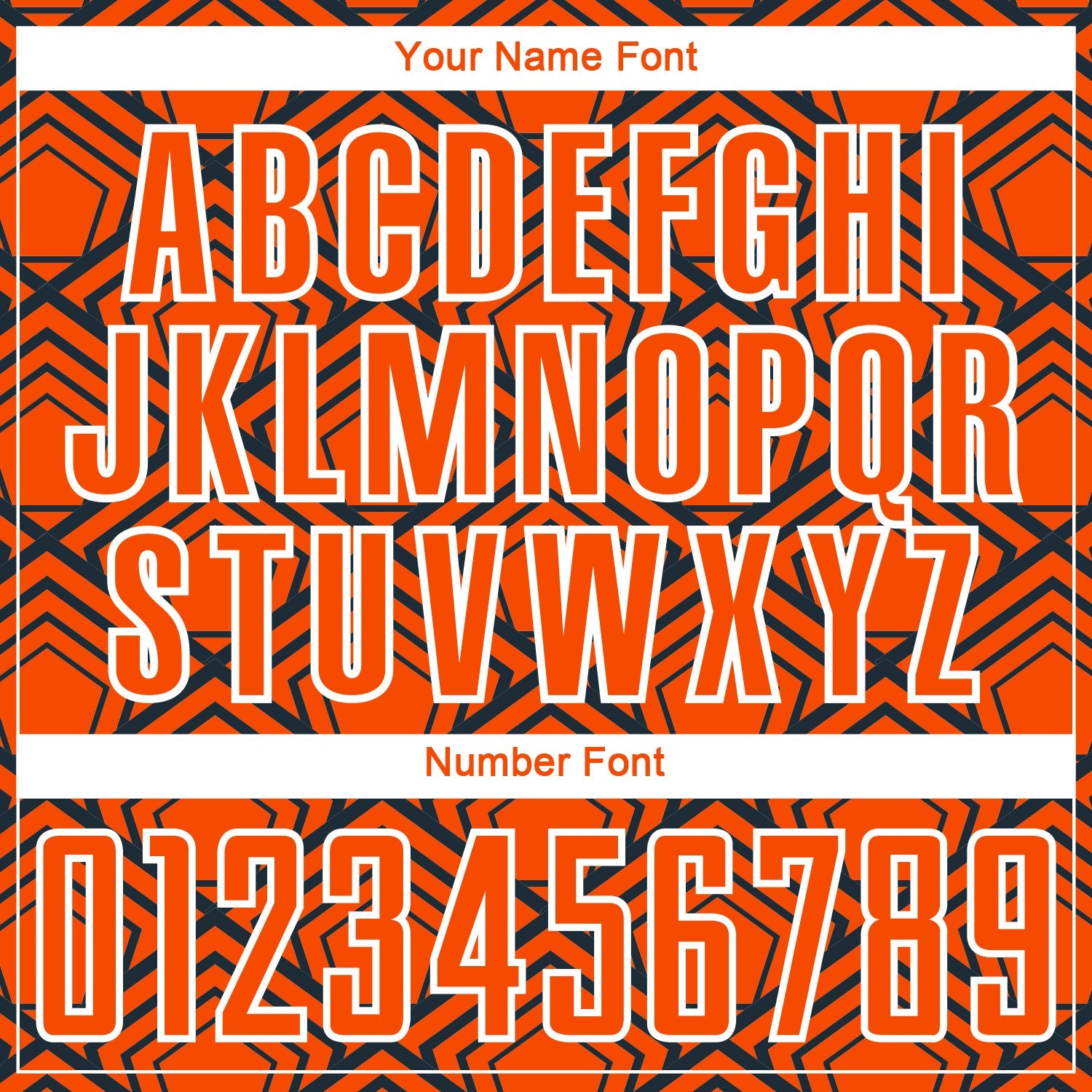 Custom Orange Navy-White Geometric Pattern Sublimation Soccer Uniform Jersey - Sky-Custom