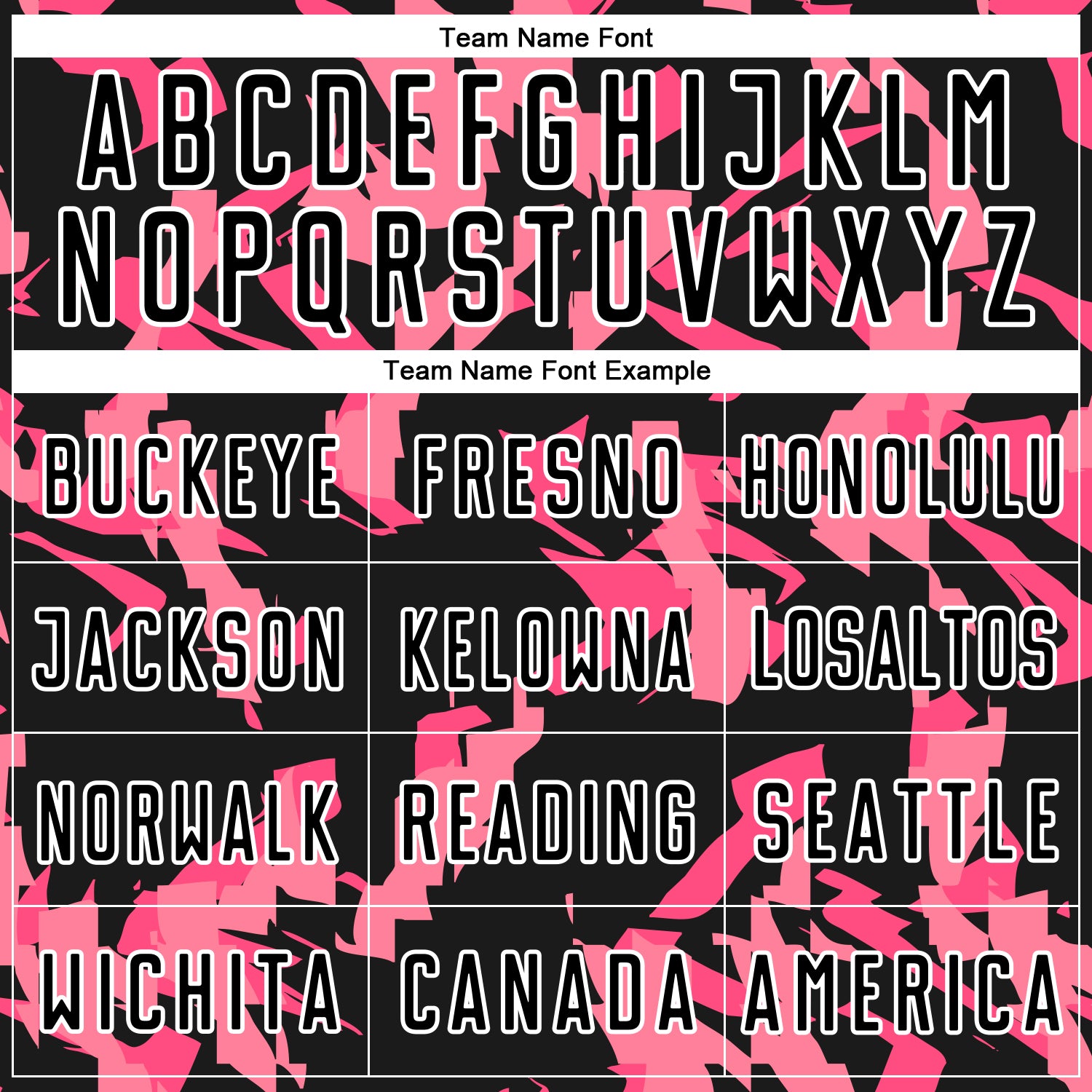Custom Black Pink-White Abstract Geometric Pattern Sublimation Soccer Uniform Jersey - Sky-Custom