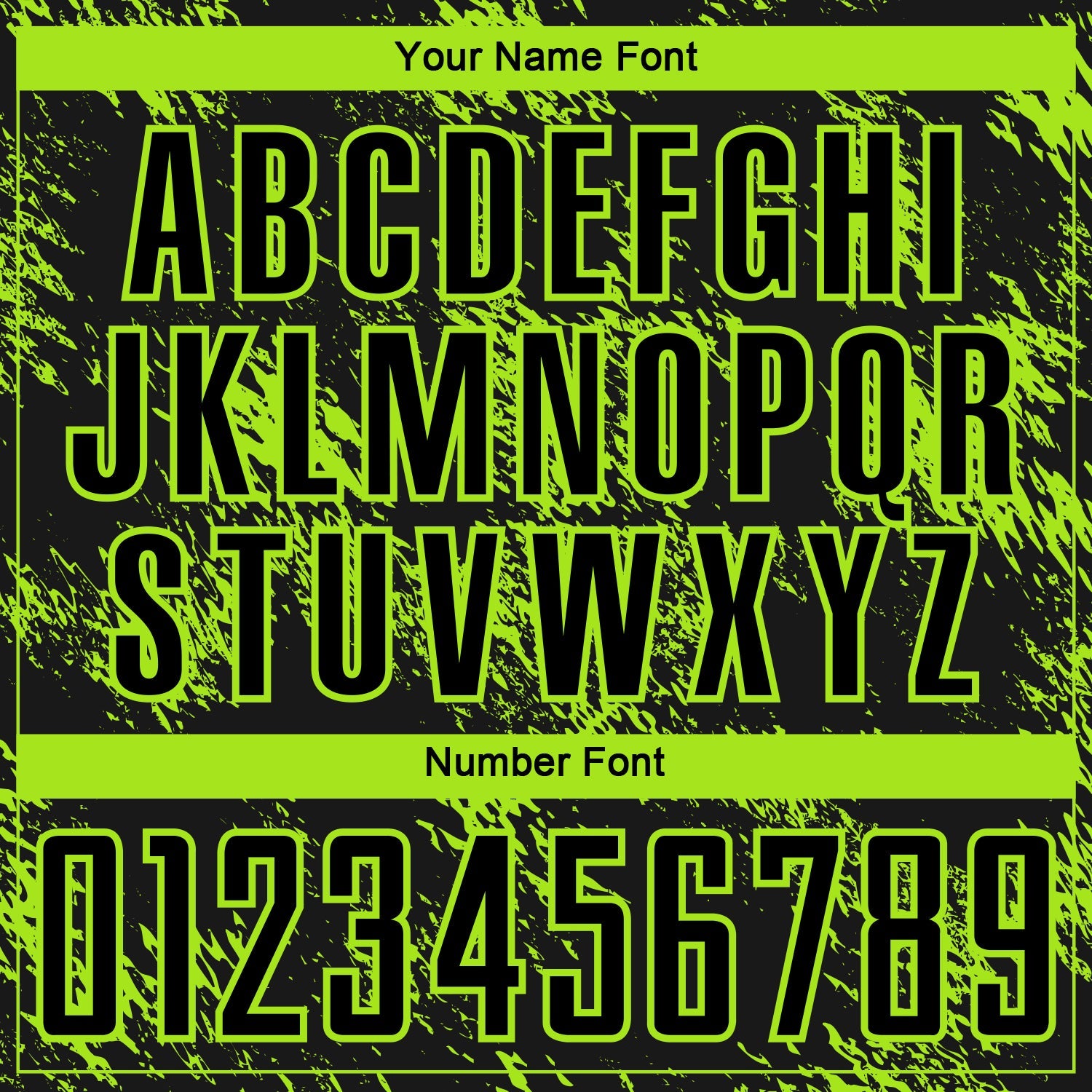 Custom Black Neon Green Abstract Grunge Art Sublimation Soccer Uniform Jersey - Sky-Custom