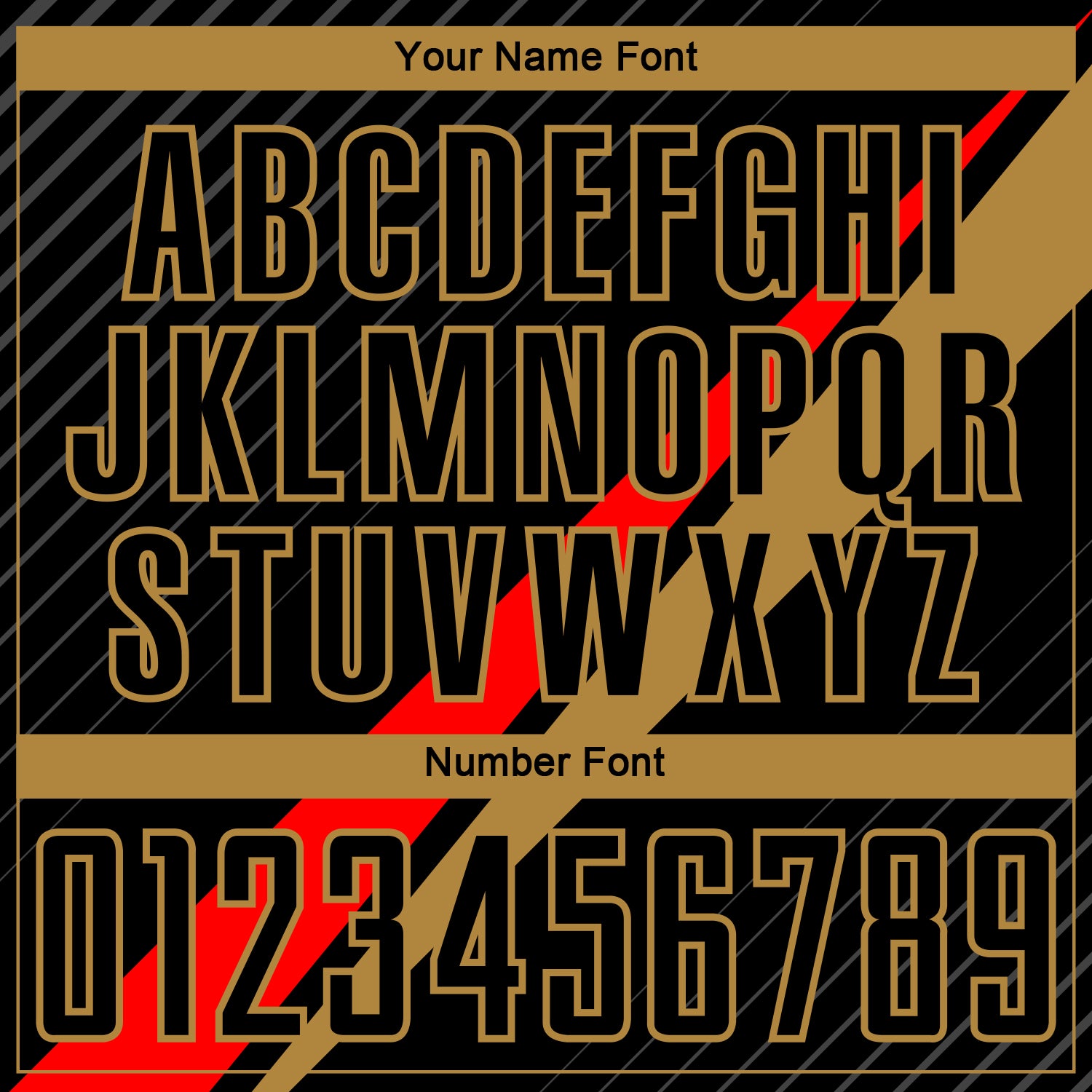 Custom Black Red-Old Gold Diagonal Lines Sublimation Soccer Uniform Jersey - Sky-Custom