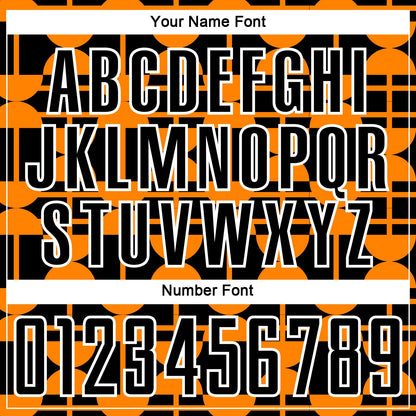 Custom Black Bay Orange-White Geometric Shapes Sublimation Soccer Uniform Jersey - Sky-Custom