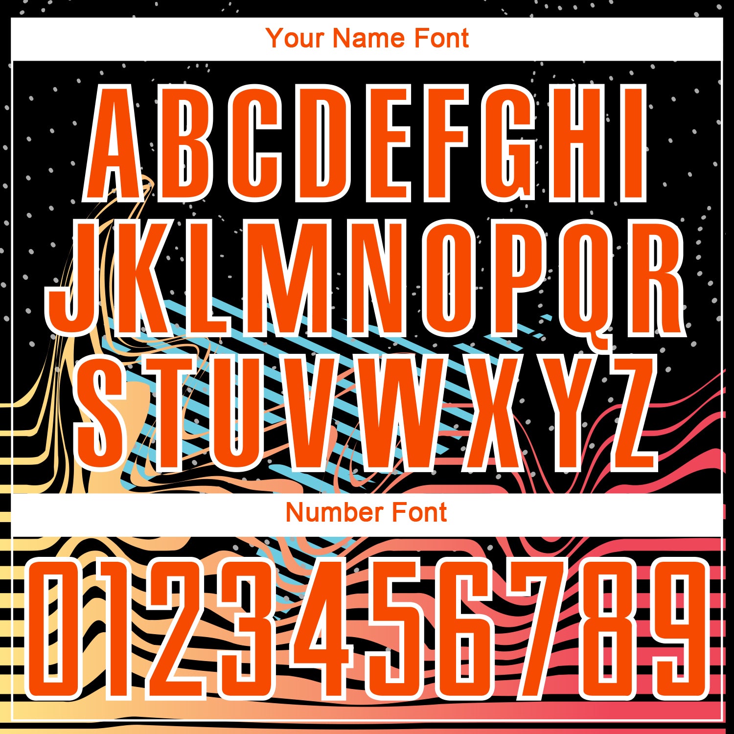 Custom Black Orange-White Lines Sublimation Soccer Uniform Jersey - Sky-Custom