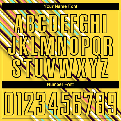 Custom Yellow Black Lines Sublimation Soccer Uniform Jersey - Sky-Custom