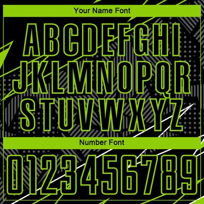 Custom Black Neon Green Lines Sublimation Soccer Uniform Jersey - Sky-Custom