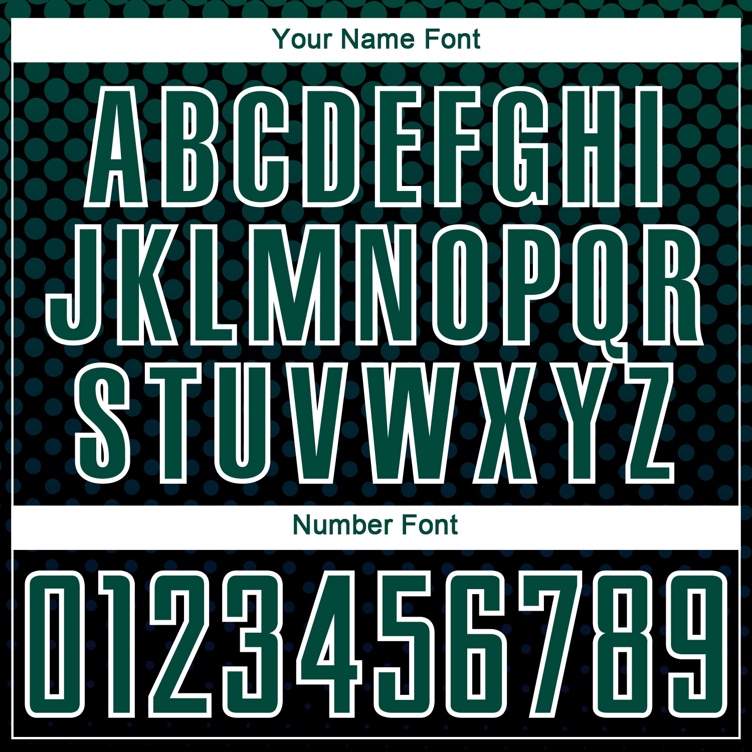 Custom Black Kelly Green-White Halftone Dots Sublimation Soccer Uniform Jersey - Sky-Custom