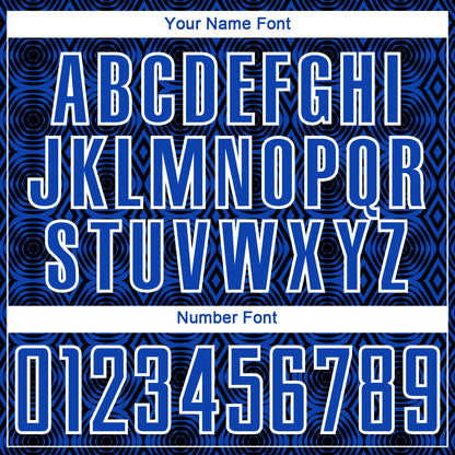 Custom Thunder Blue Black-White Geometric Shapes Sublimation Soccer Uniform Jersey - Sky-Custom