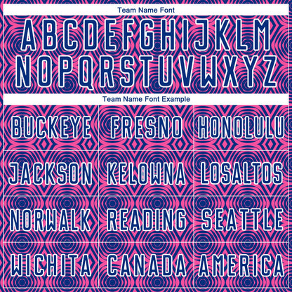 Custom Pink Royal-White Geometric Shapes Sublimation Soccer Uniform Jersey - Sky-Custom
