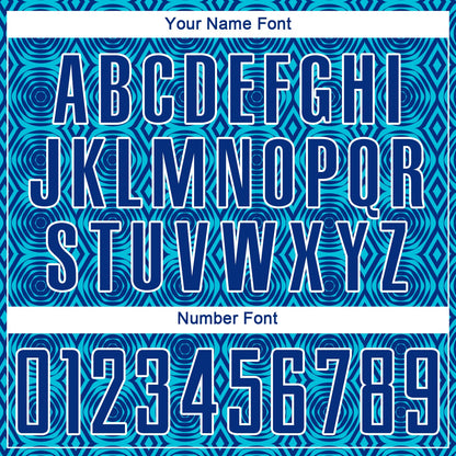 Custom Royal Lakes Blue-White Geometric Shapes Sublimation Soccer Uniform Jersey - Sky-Custom