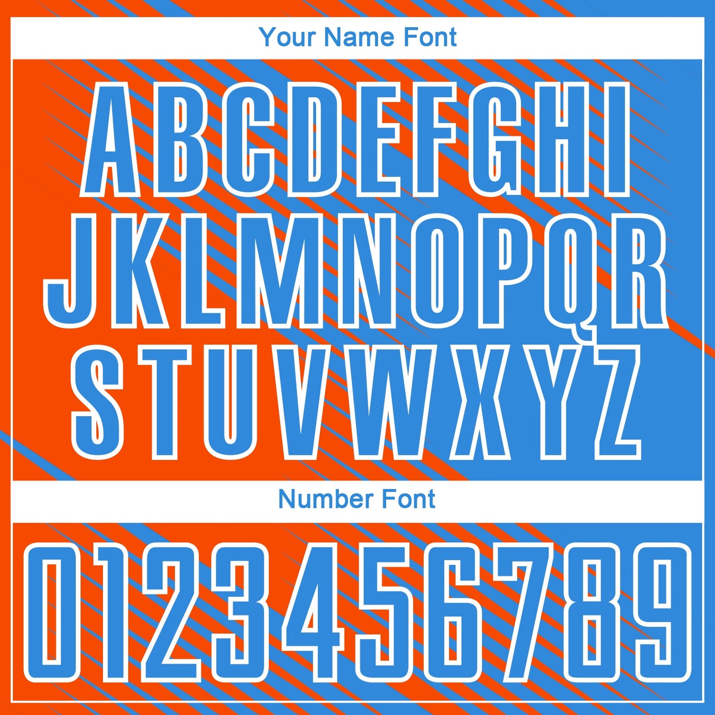 Custom Powder Blue Orange-White Line Sublimation Soccer Uniform Jersey - Sky-Custom