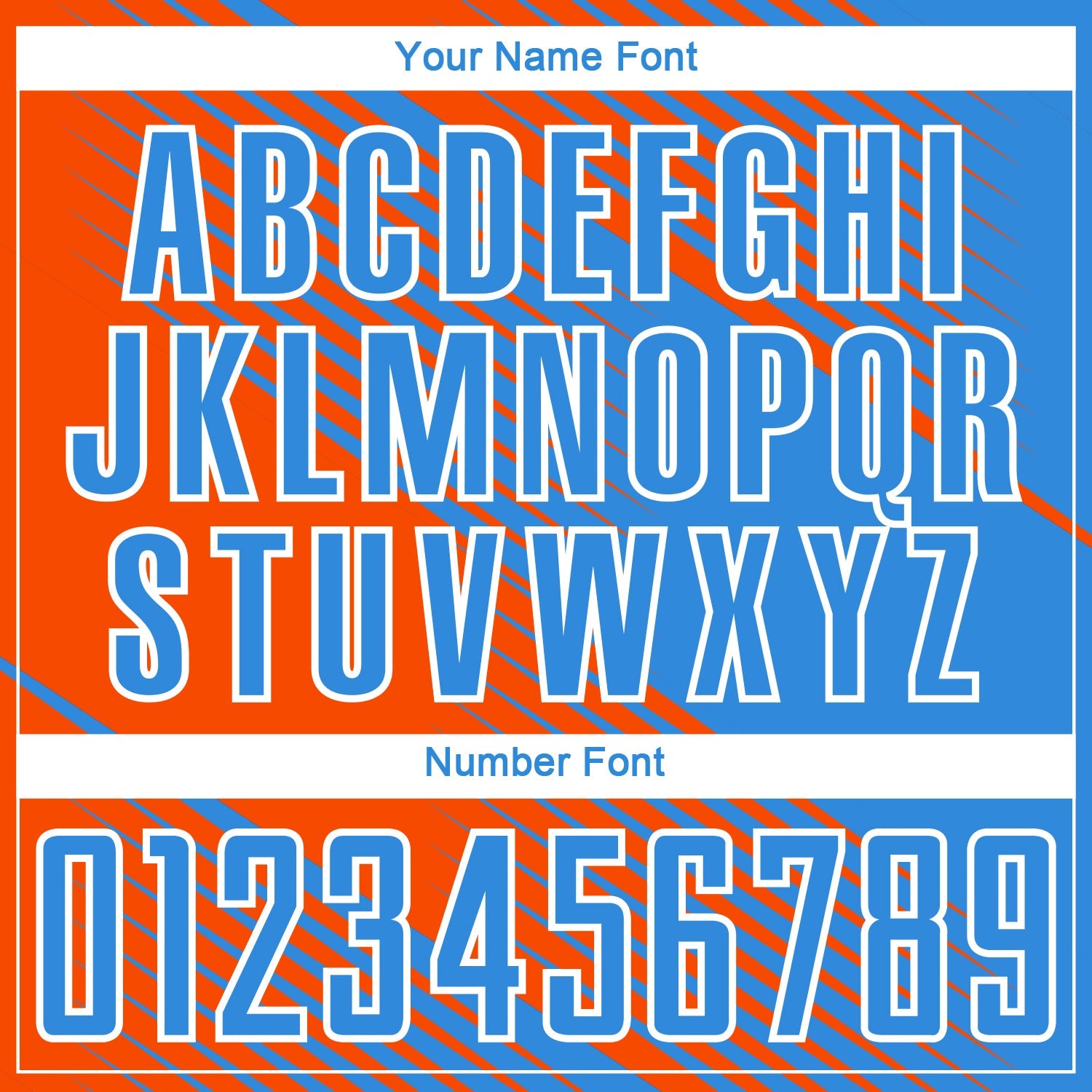 Custom Powder Blue Orange-White Line Sublimation Soccer Uniform Jersey - Sky-Custom