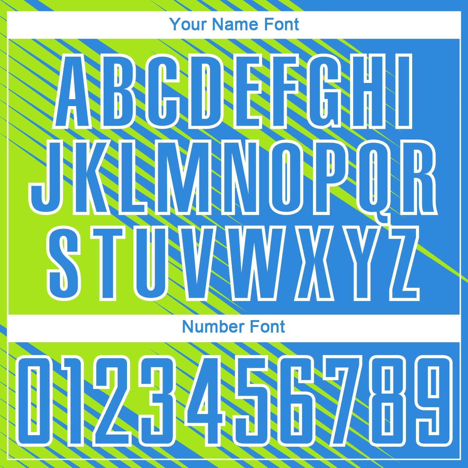 Custom Powder Blue Neon Green-White Line Sublimation Soccer Uniform Jersey - Sky-Custom