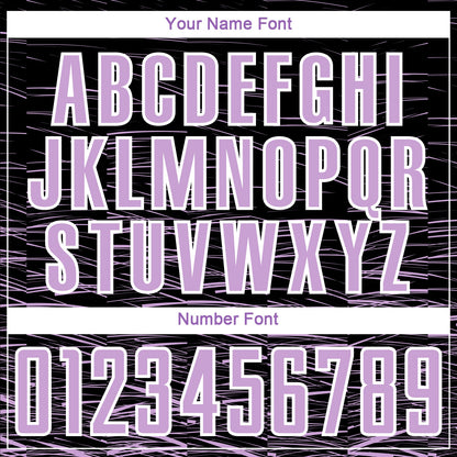 Custom Black Light Purple-White Line Sublimation Soccer Uniform Jersey - Sky-Custom