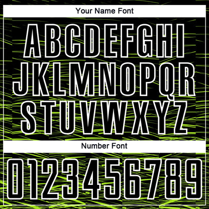 Custom Black Neon Green-White Line Sublimation Soccer Uniform Jersey - Sky-Custom