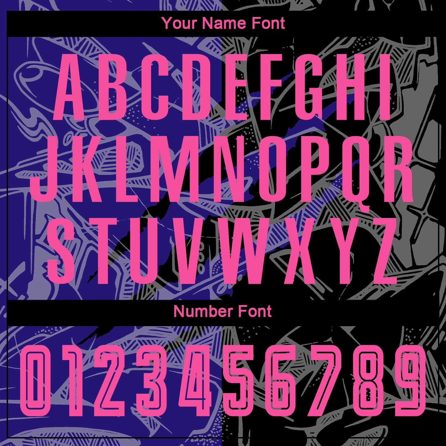 Custom Graffiti Pattern Pink Black-Dark Purple Scratch Sublimation Soccer Uniform Jersey - Sky-Custom