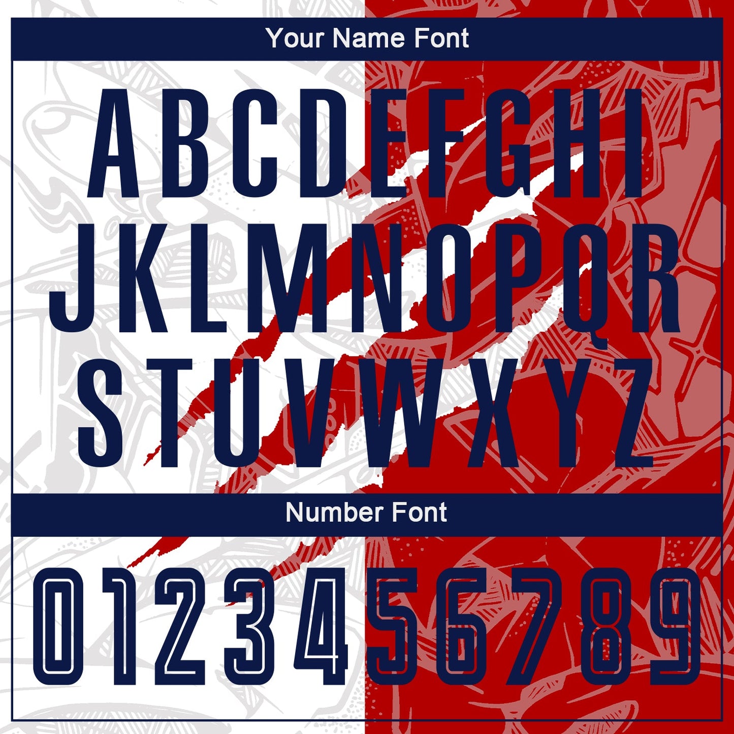 Custom Graffiti Pattern Navy-Red USA Scratch Sublimation Soccer Uniform Jersey - Sky-Custom
