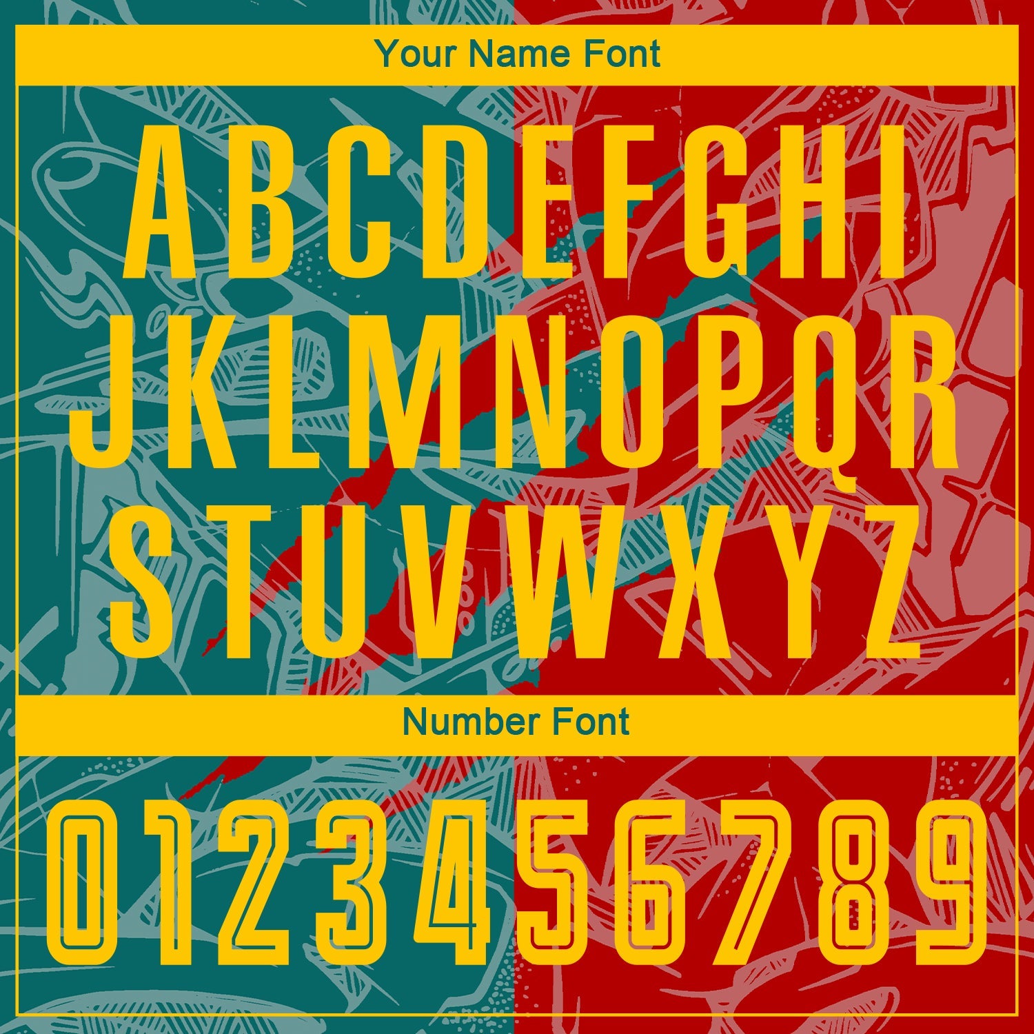 Custom Graffiti Pattern Yellow Red-Teal Scratch Sublimation Soccer Uniform Jersey - Sky-Custom