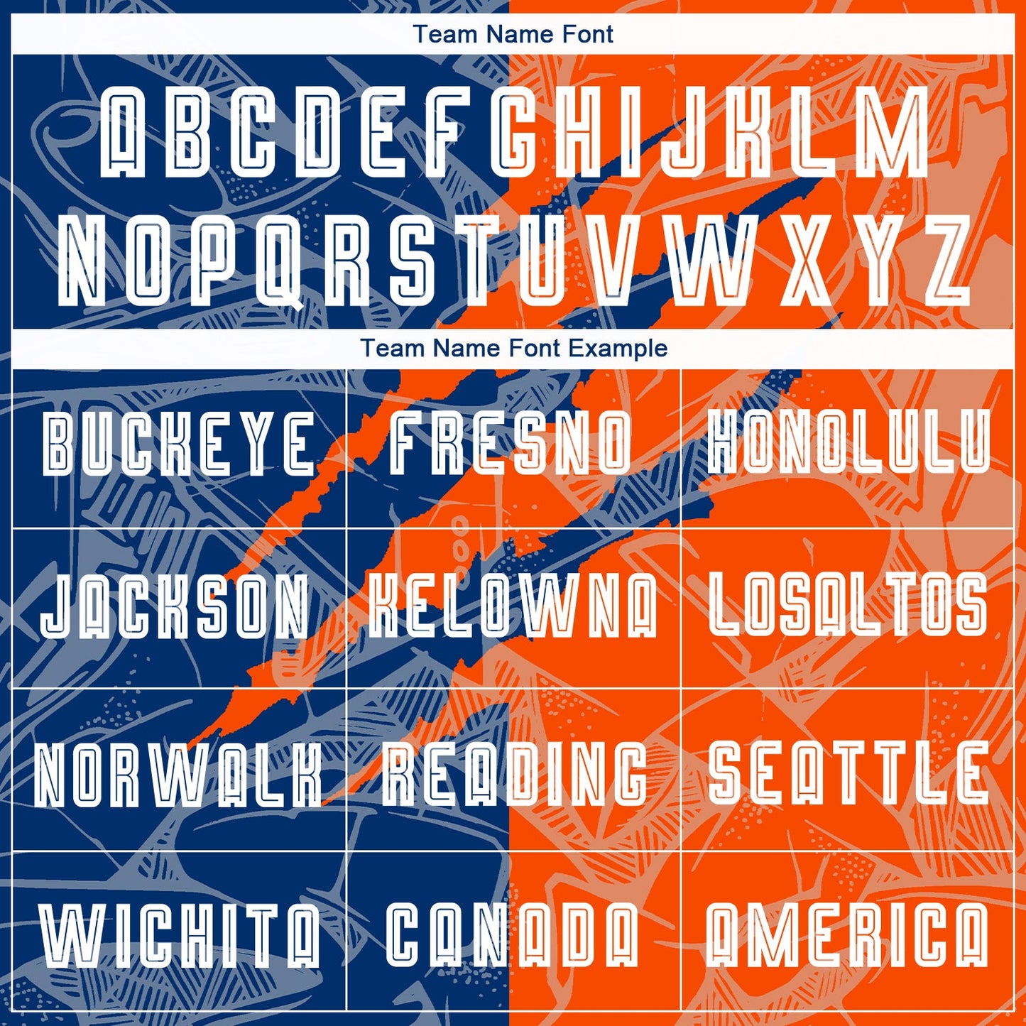 Custom Graffiti Pattern US Navy Blue-Orange Scratch Sublimation Soccer Uniform Jersey - Sky-Custom