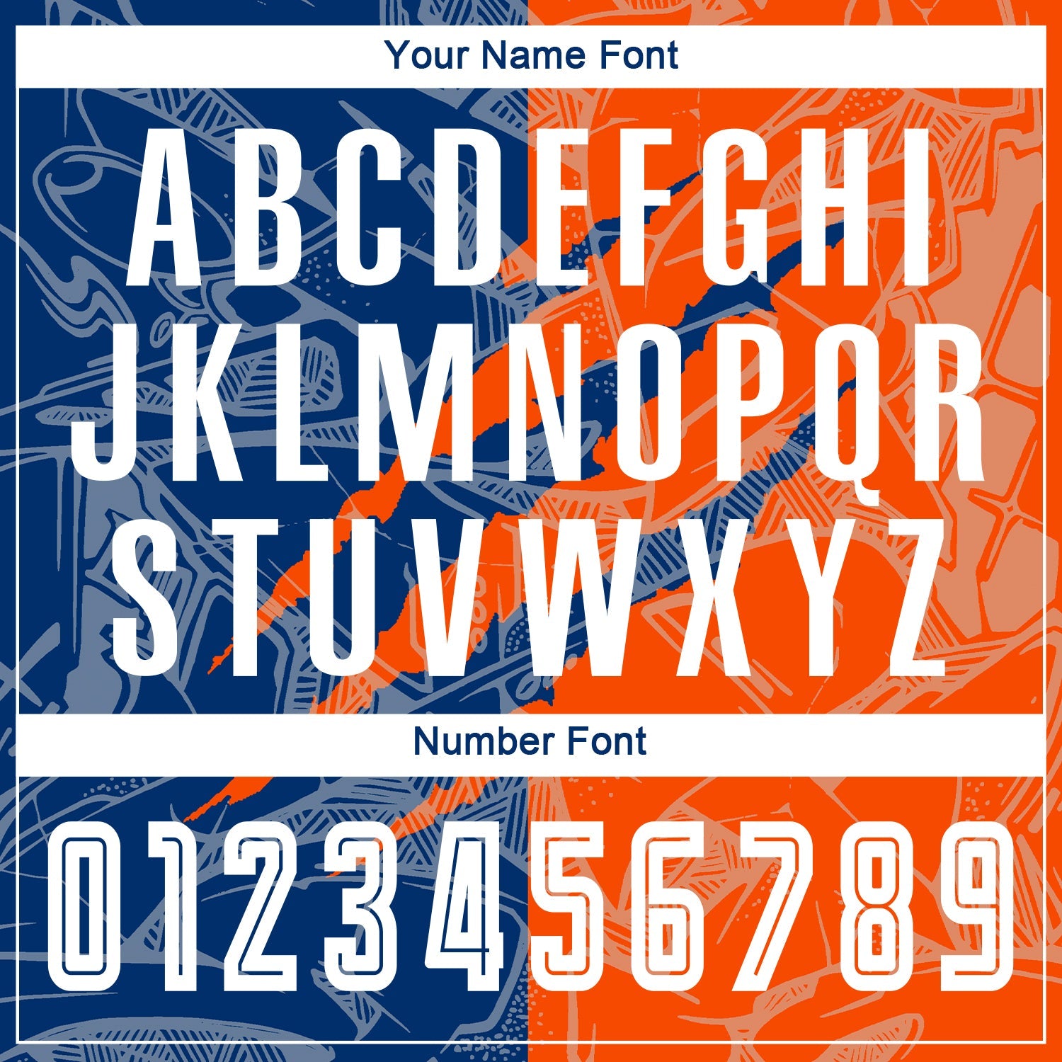 Custom Graffiti Pattern US Navy Blue-Orange Scratch Sublimation Soccer Uniform Jersey - Sky-Custom
