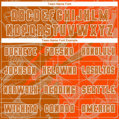 Custom Graffiti Pattern Texas Orange-Orange Scratch Sublimation Soccer Uniform Jersey - Sky-Custom