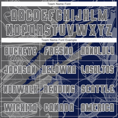 Custom Graffiti Pattern Steel Gray-Navy Scratch Sublimation Soccer Uniform Jersey - Sky-Custom