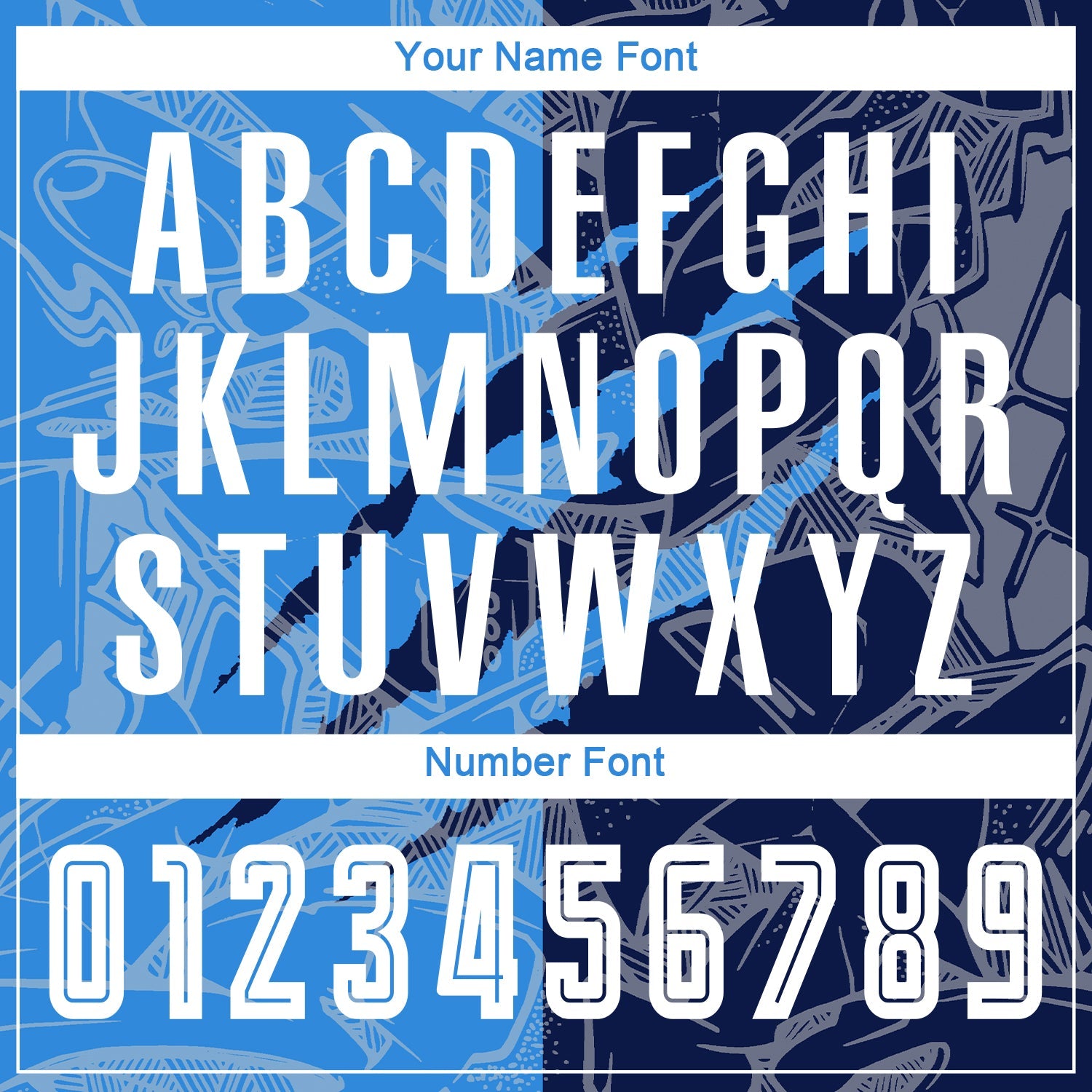 Custom Graffiti Pattern Powder Blue-Navy Scratch Sublimation Soccer Uniform Jersey - Sky-Custom