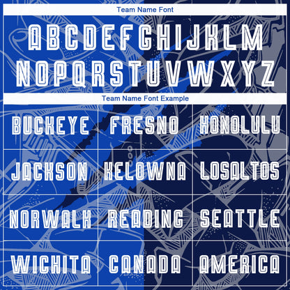 Custom Graffiti Pattern Thunder Blue-Navy Scratch Sublimation Soccer Uniform Jersey - Sky-Custom