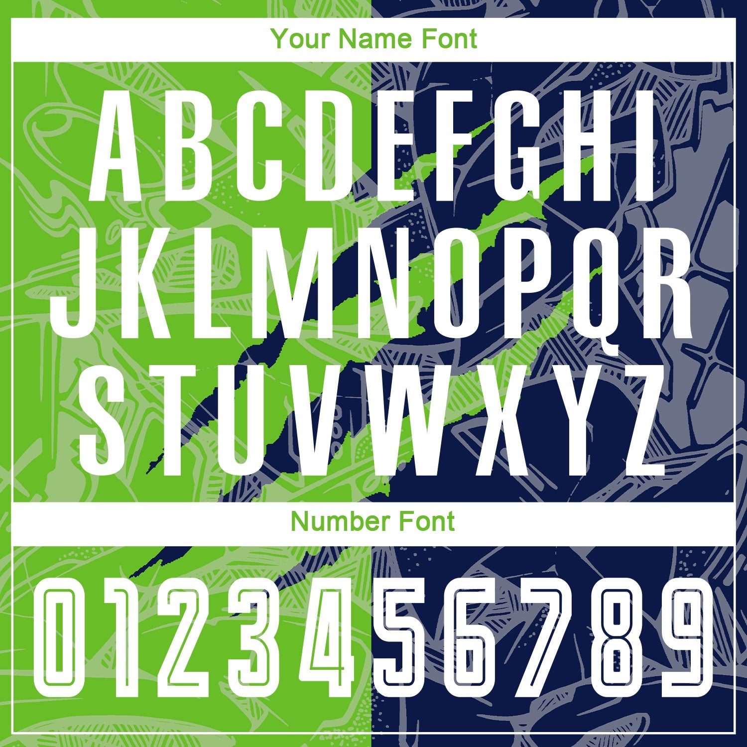 Custom Graffiti Pattern Aurora Green-Navy Scratch Sublimation Soccer Uniform Jersey - Sky-Custom