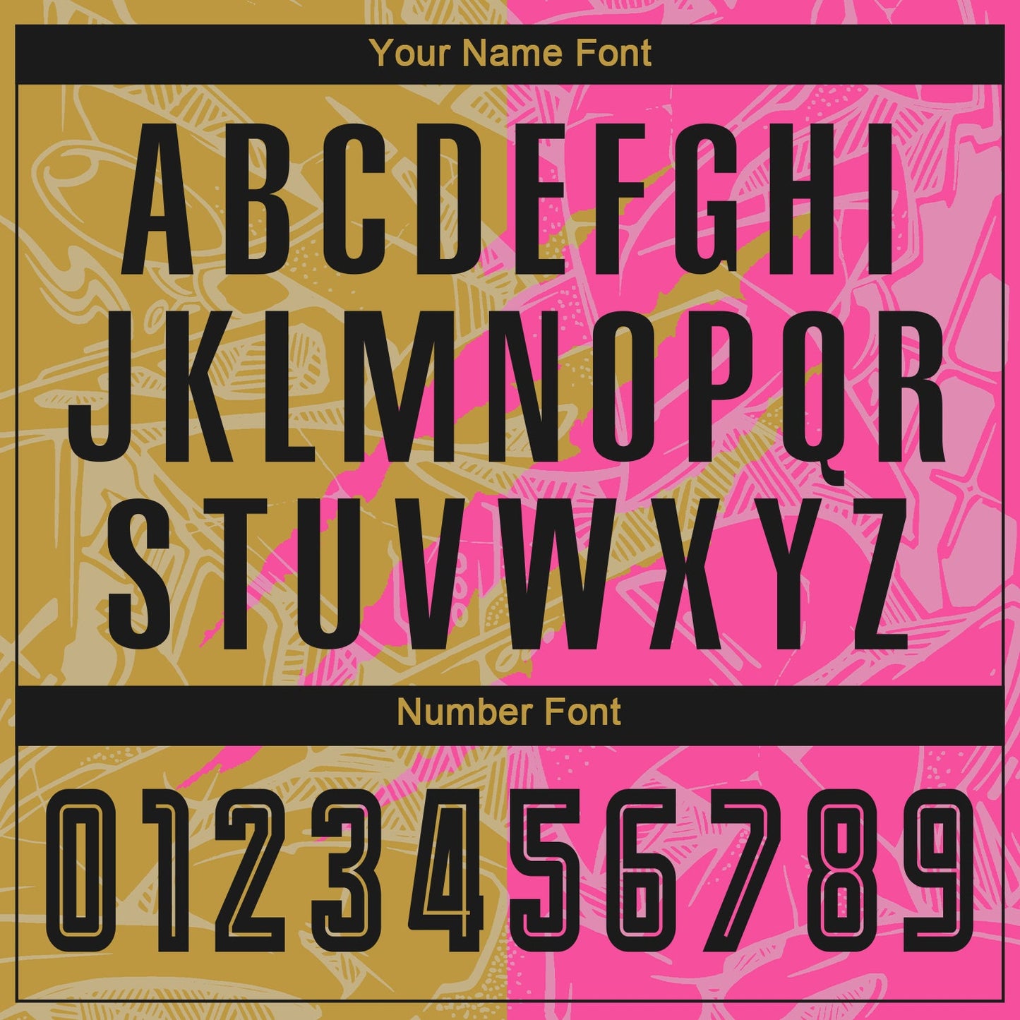 Custom Graffiti Pattern Black Old Gold-Pink Scratch Sublimation Soccer Uniform Jersey - Sky-Custom