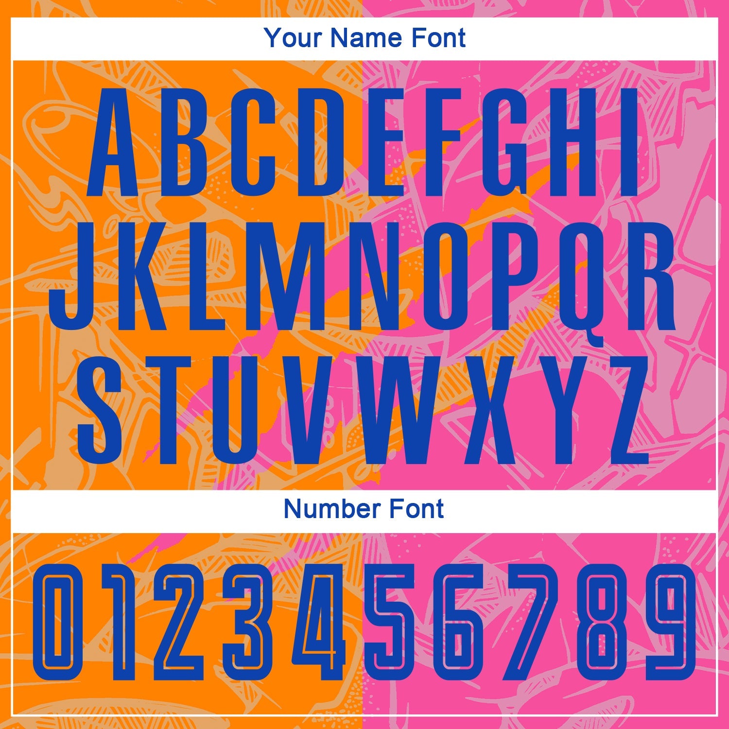 Custom Graffiti Pattern Royal Bay Orange-Pink Scratch Sublimation Soccer Uniform Jersey - Sky-Custom